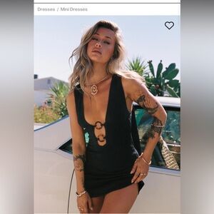 Princess Polly Tie Back Front Rings Mini Dresss